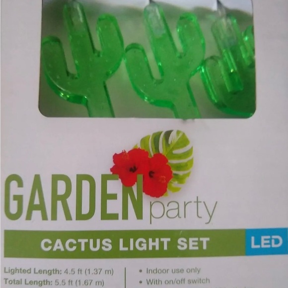 2 Brand New super cute white LED cactus party light sets - Picture 6 of 7